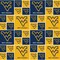 Licensed NCAA West Virginia Block WV-020 Cotton Fabric by the Yard